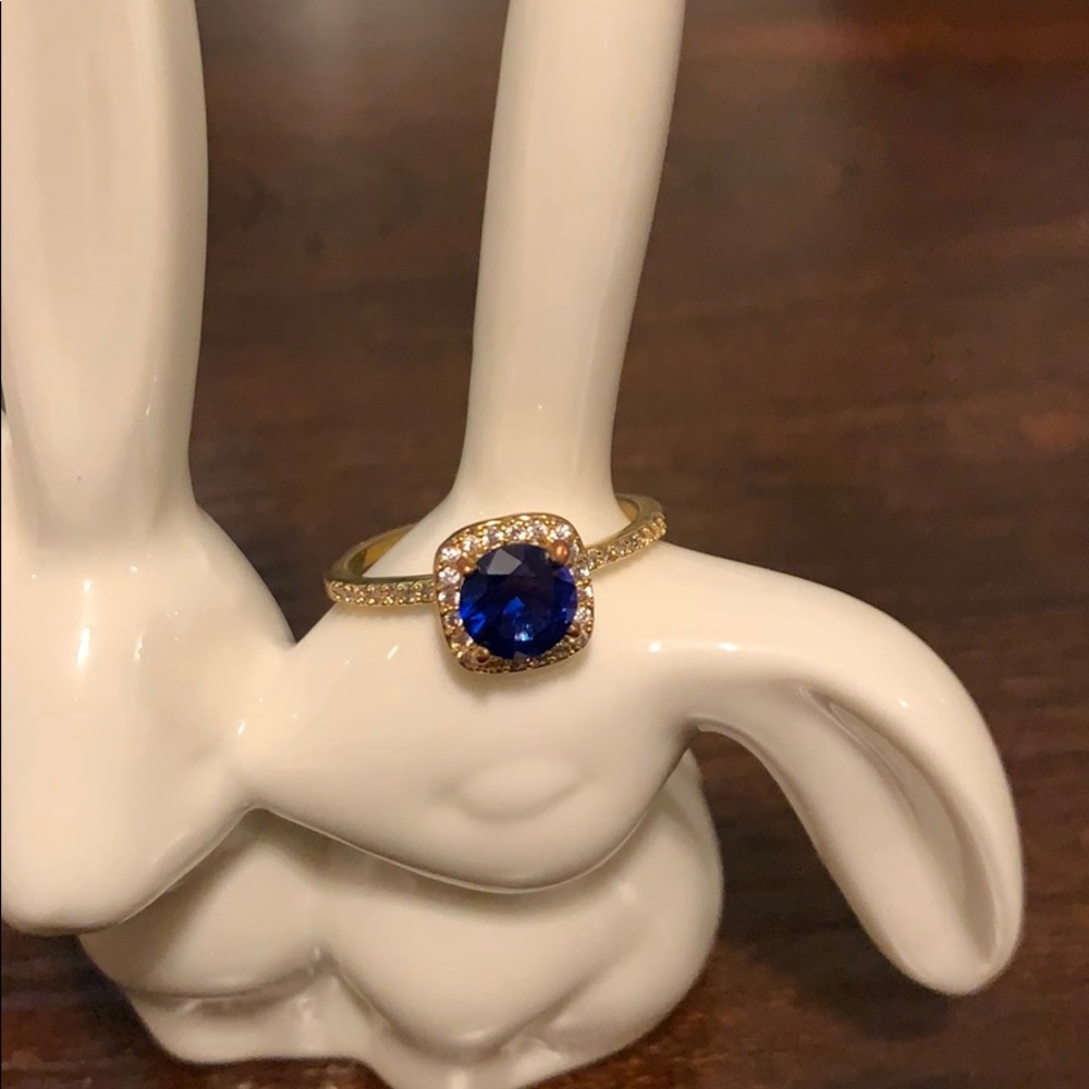 Beautiful gold plated CZ ring